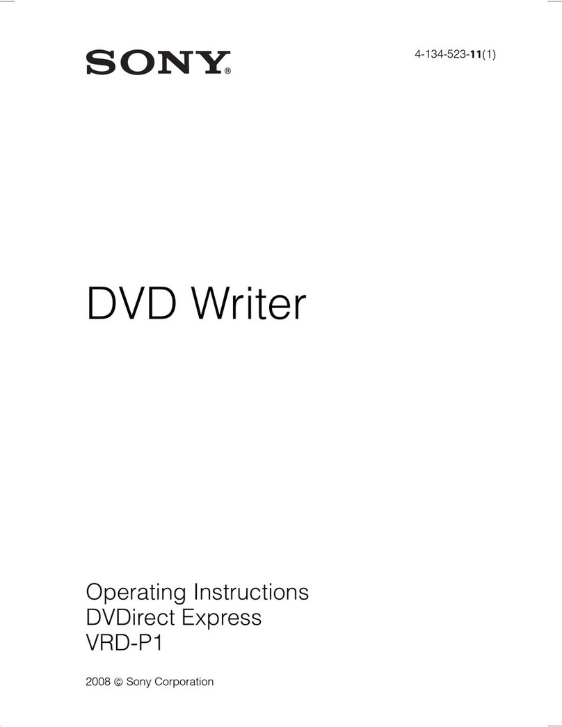 Sony DVDirect Express VRD-P1 User manual