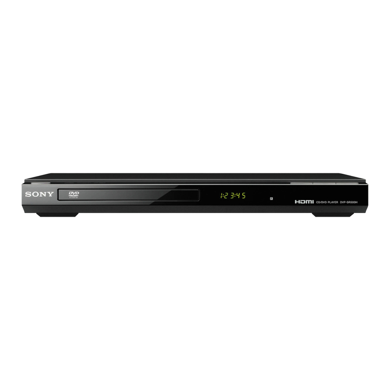 Sony DVP-SR500H User manual