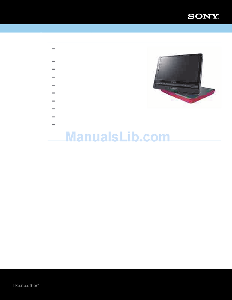 Sony DVP-FX930/R - Portable Dvd Player User manual