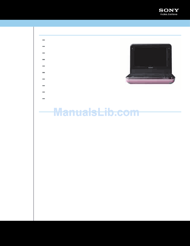 Sony DVP-FX750/P Specification sheet