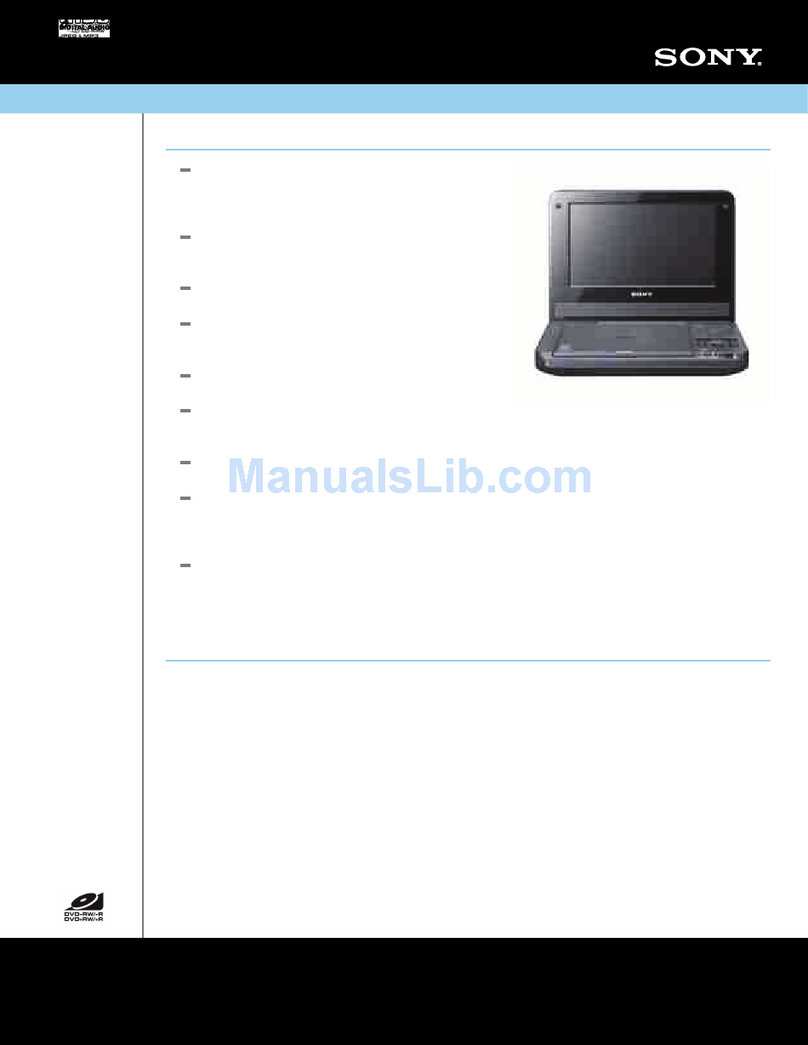 Sony DVP-FX730 - Portable Dvd Player User manual