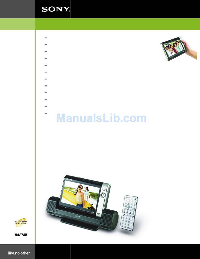 Sony DVE7000S - DVD Walkman User manual
