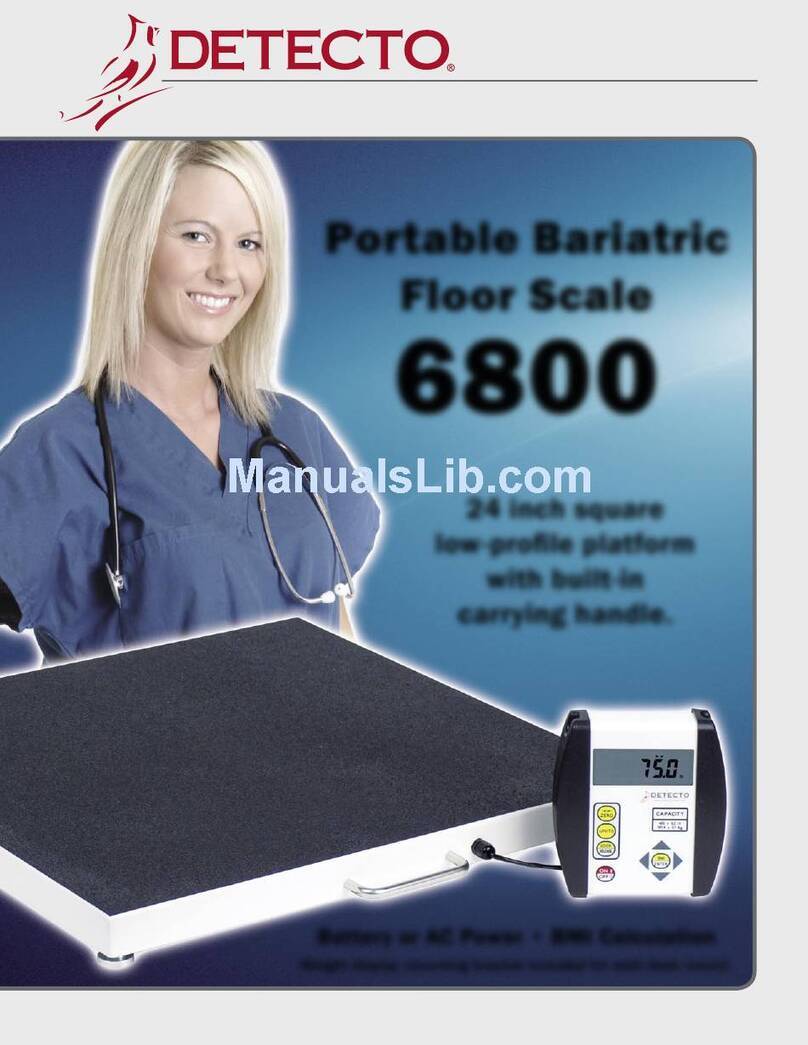 Detecto 6800 User manual