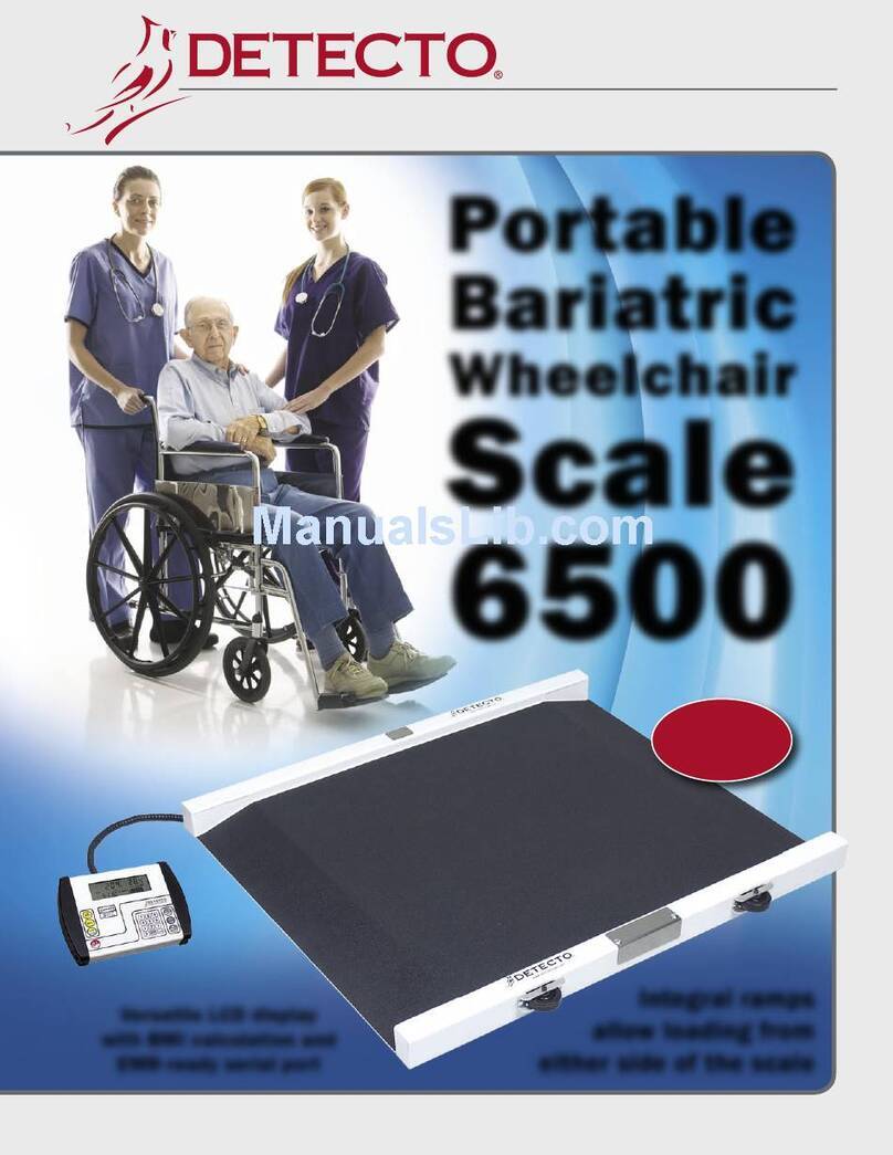 Detecto 6500 User manual