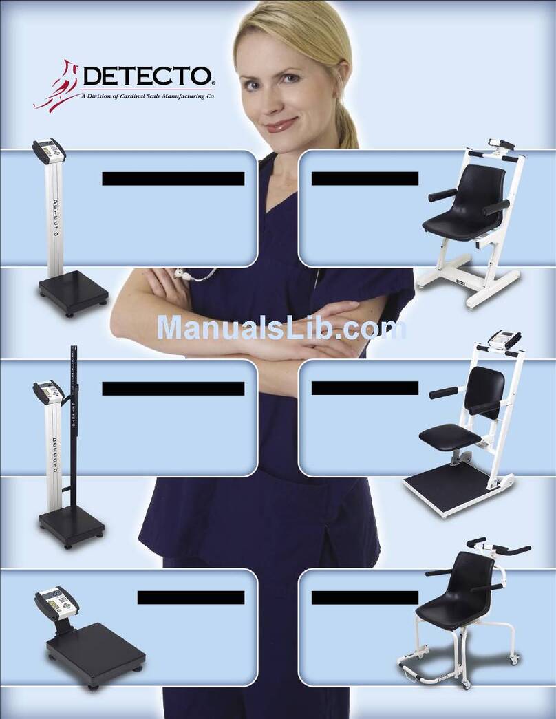 Detecto 6500 User manual