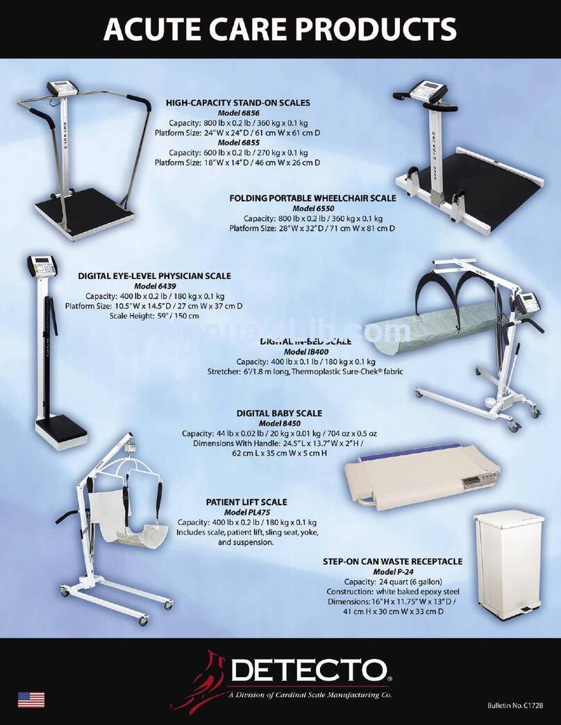Detecto 6439 User manual