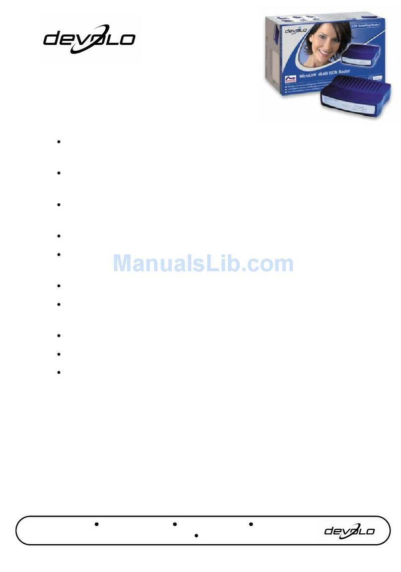 Devolo MicroLink dLAN ISDN Router User manual