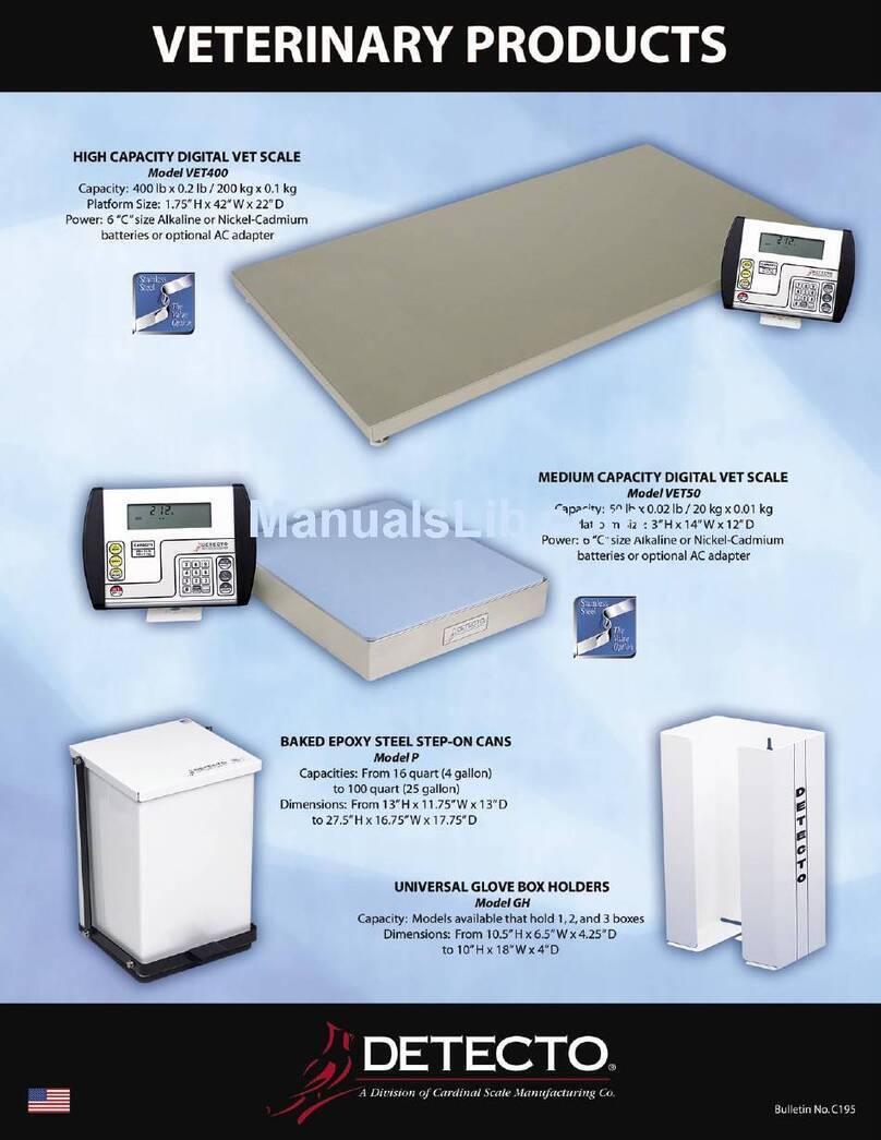 Detecto VET400 User manual
