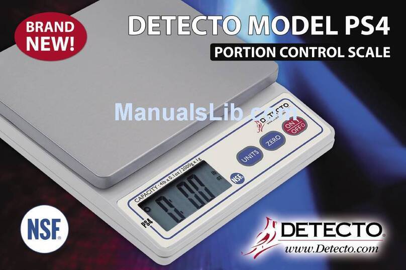 Detecto PS-4 User manual