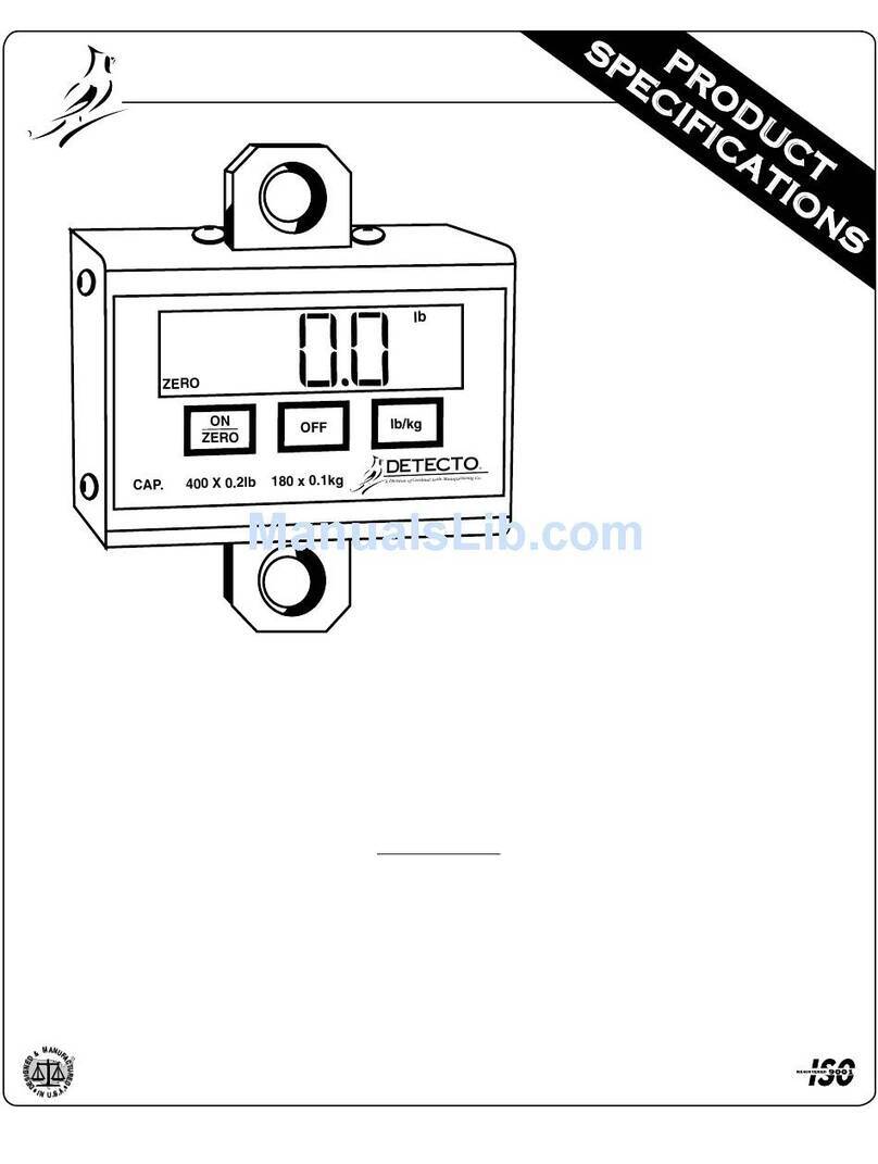 Detecto PL600 User manual