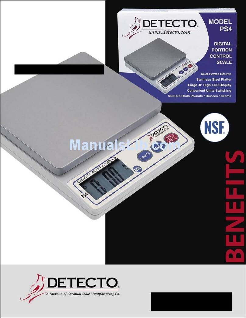 Detecto PS-4 User manual