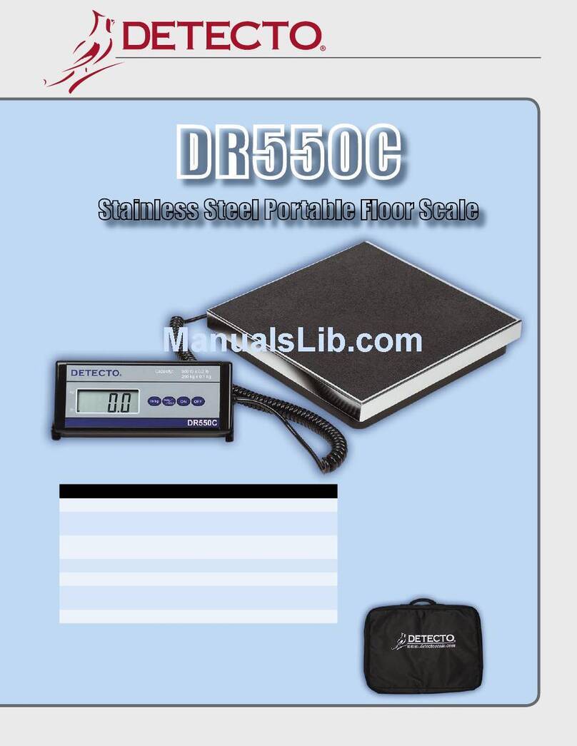 Detecto DR550C User manual