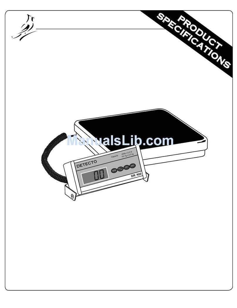 Detecto DR400C User manual