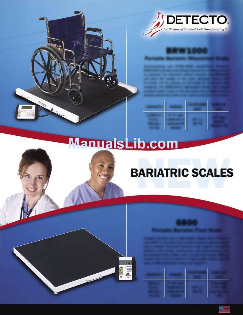 Detecto BRW1000 User manual