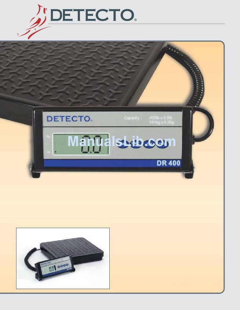 Detecto DR150 User manual