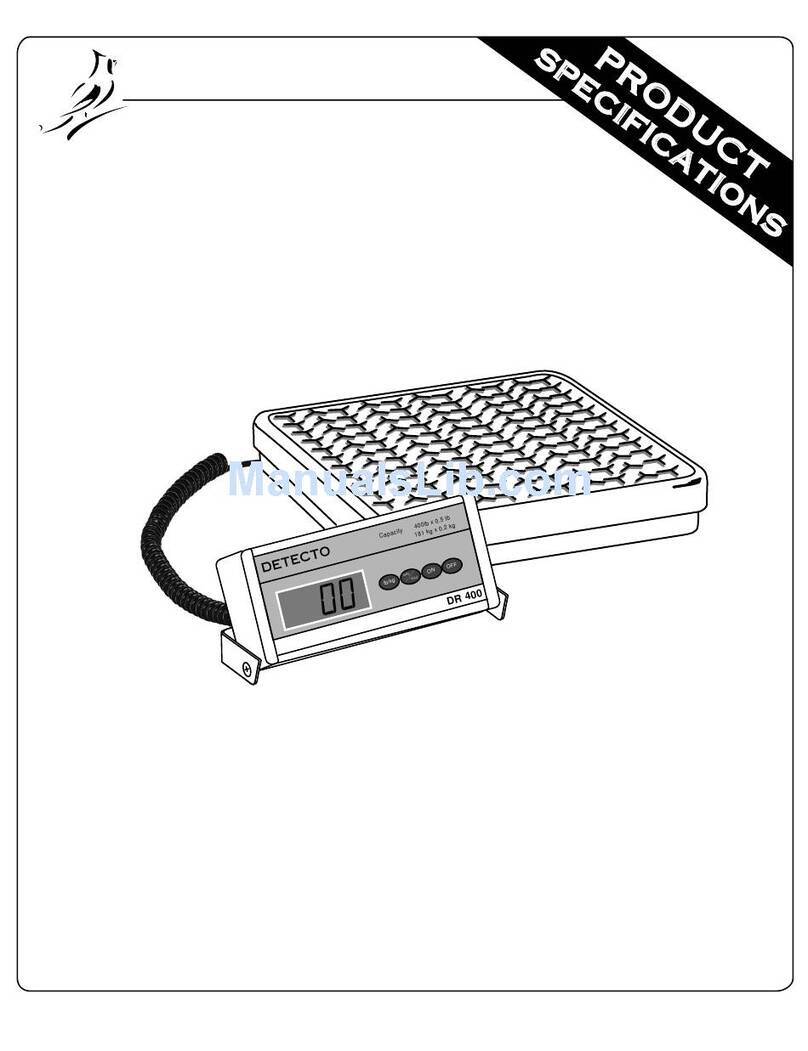 Detecto DR150 User manual