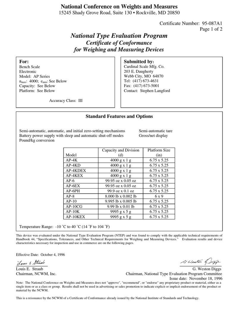 Detecto AP-10 Reference guide