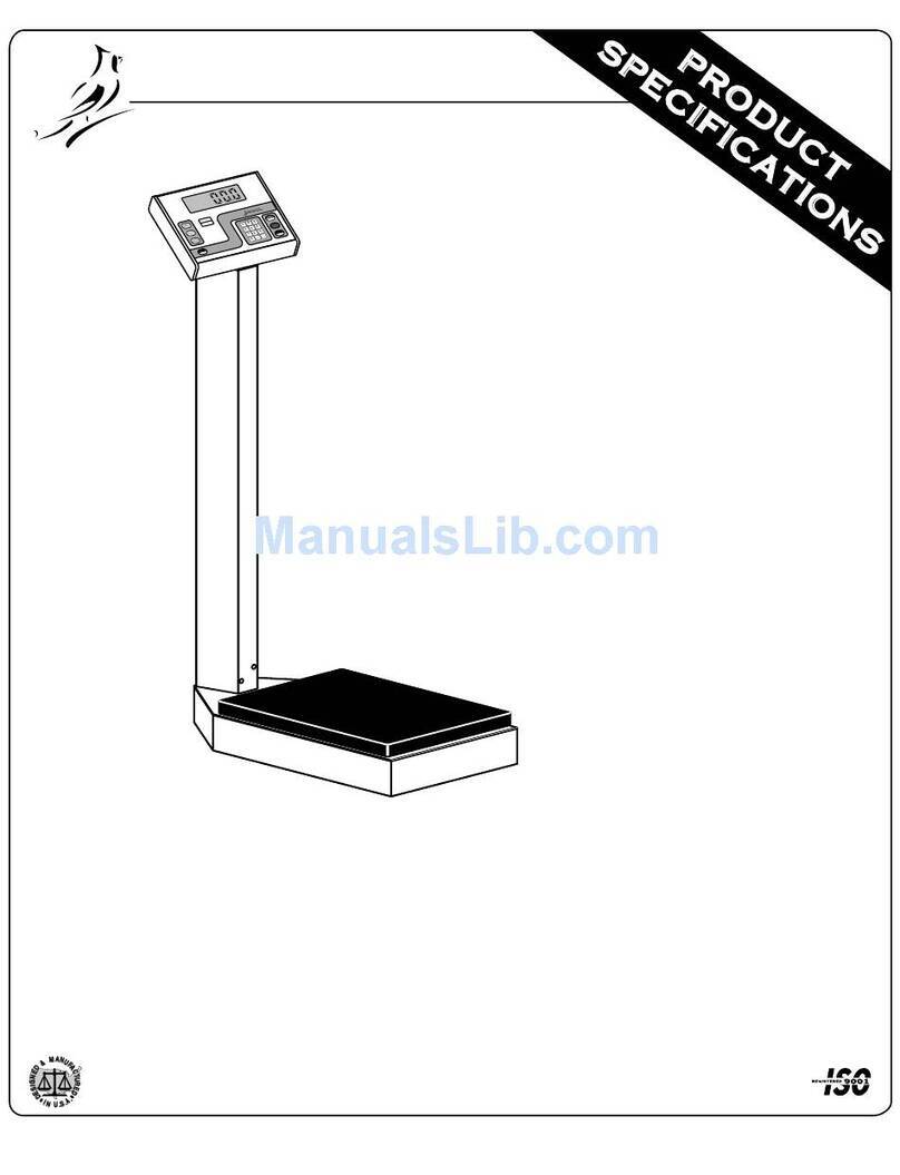 Detecto 8437 User manual