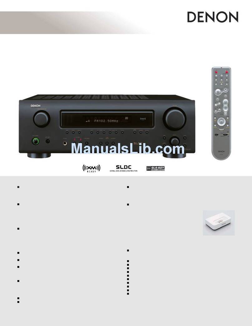 Denon DRA-37 - AM/FM Stereo Receiver User manual