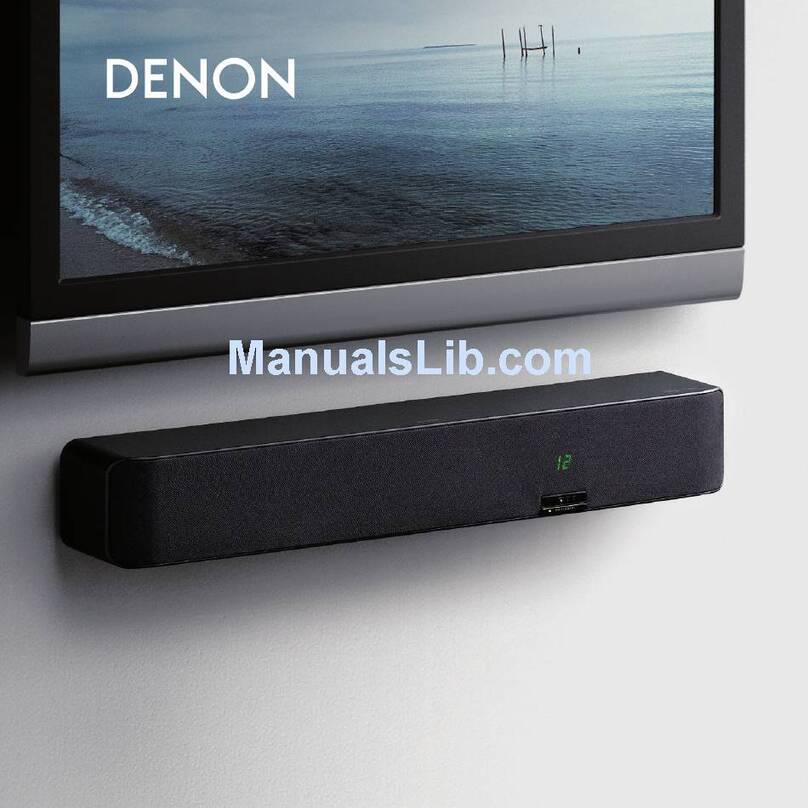 Denon DHT FS5 - X-SPACE Surround System Home Theater Speaker... User manual