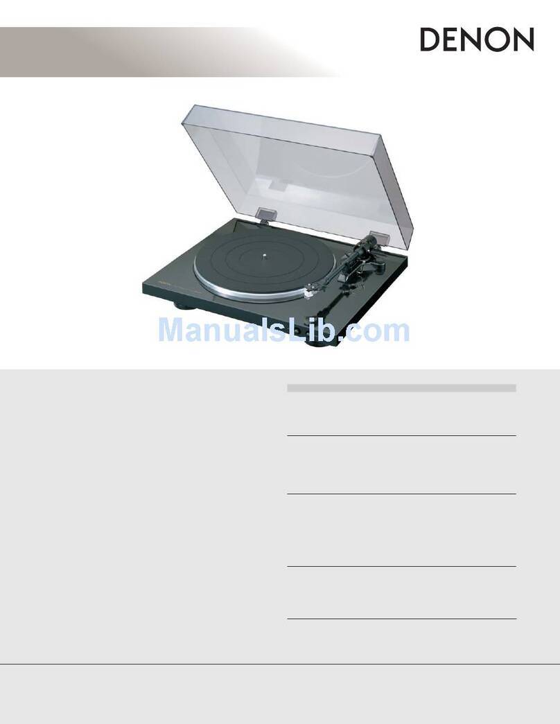 Denon DP-300F User manual Denon DP-300F User manual
