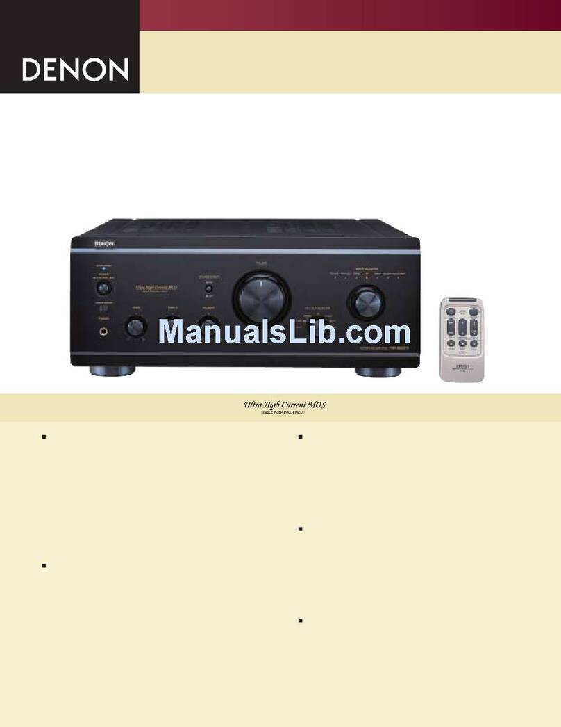 Denon PMA-2000 IV - Amplifier Specifications