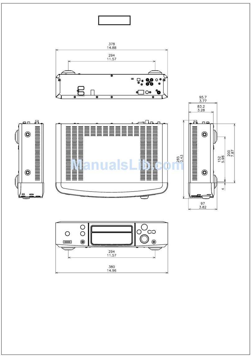 Denon S-81 Dimensions