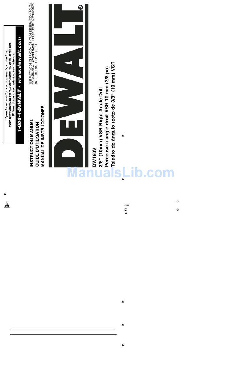 DeWalt DW160V instruction manual