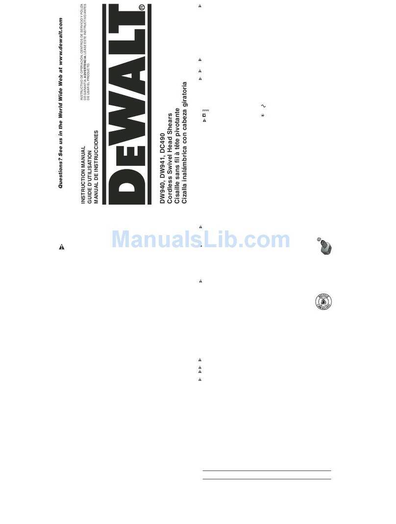 DeWalt DC490 instruction manual