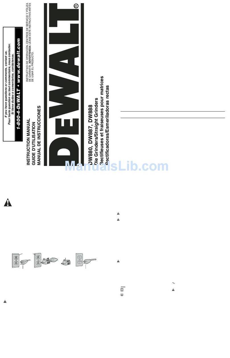 DeWalt DW887 instruction manual