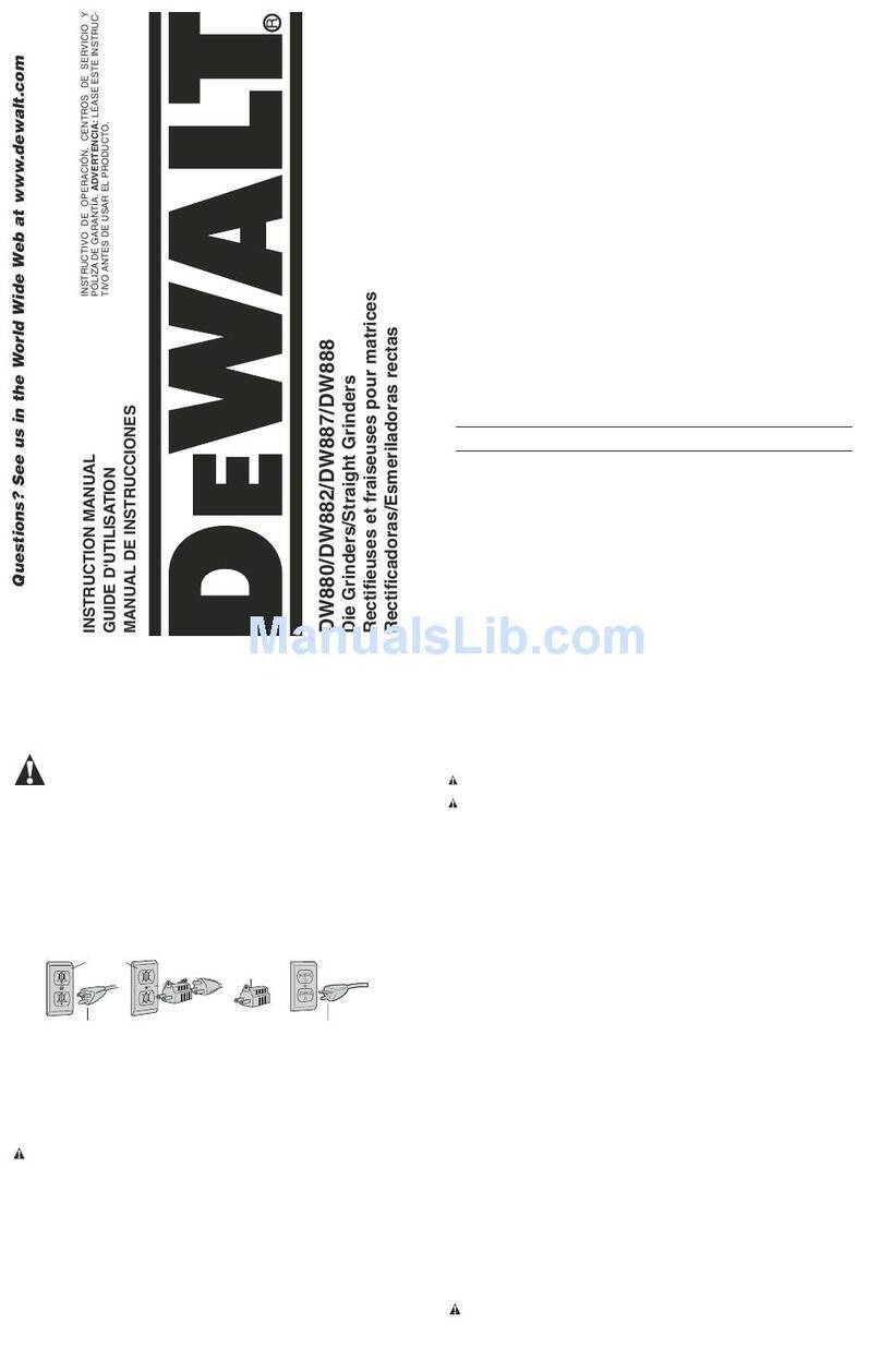 DeWalt DW882 User manual