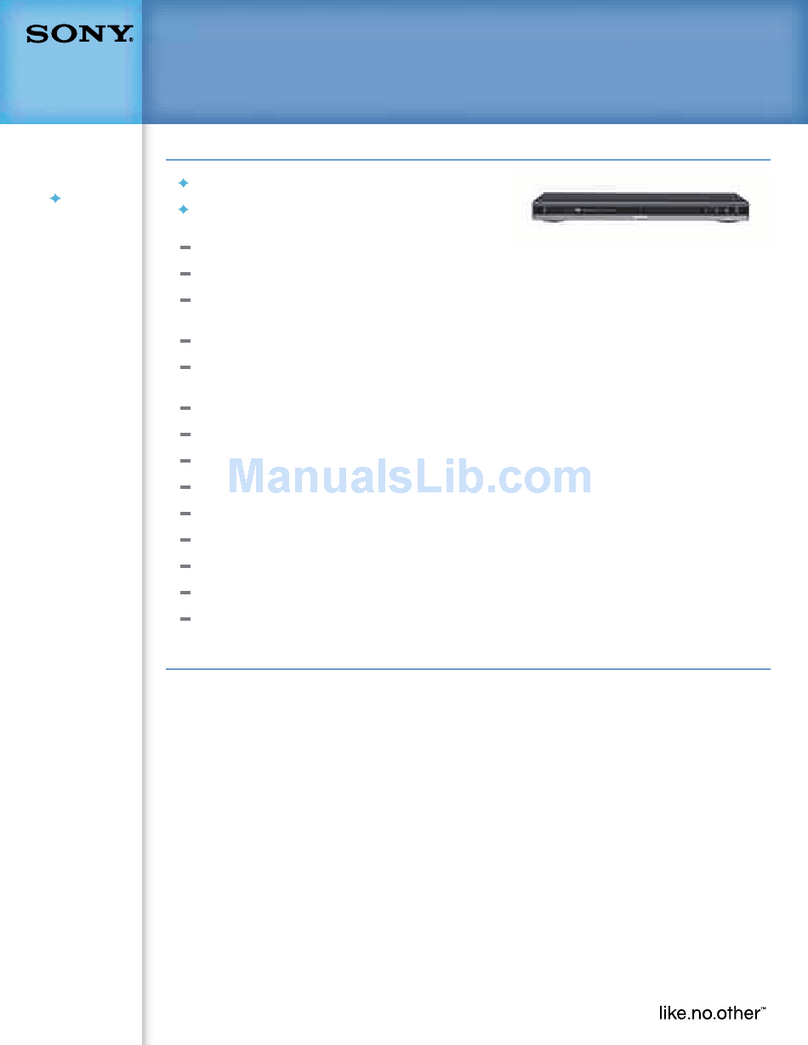 Sony DVP-NS47P - Cd/dvd Player User manual