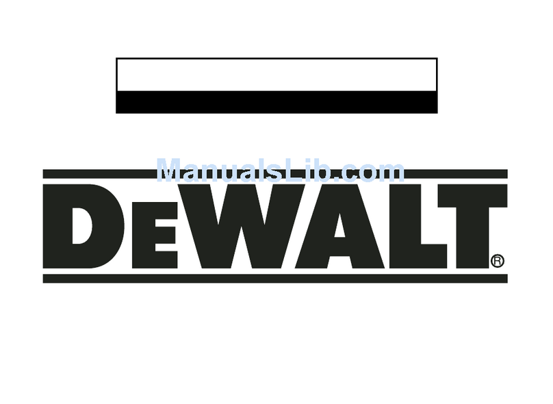 DeWalt DW441 instruction manual