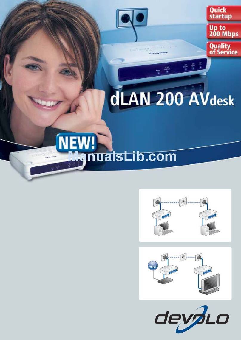 Devolo 200 AVdesk User manual