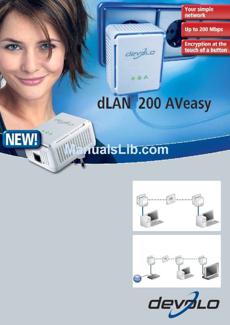 Devolo 200 AVeasy Brochure & specs