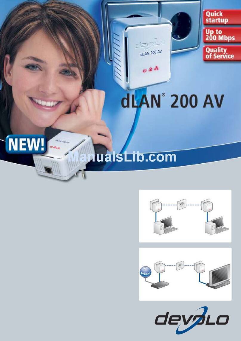 Devolo 200 AV Wireless G User manual