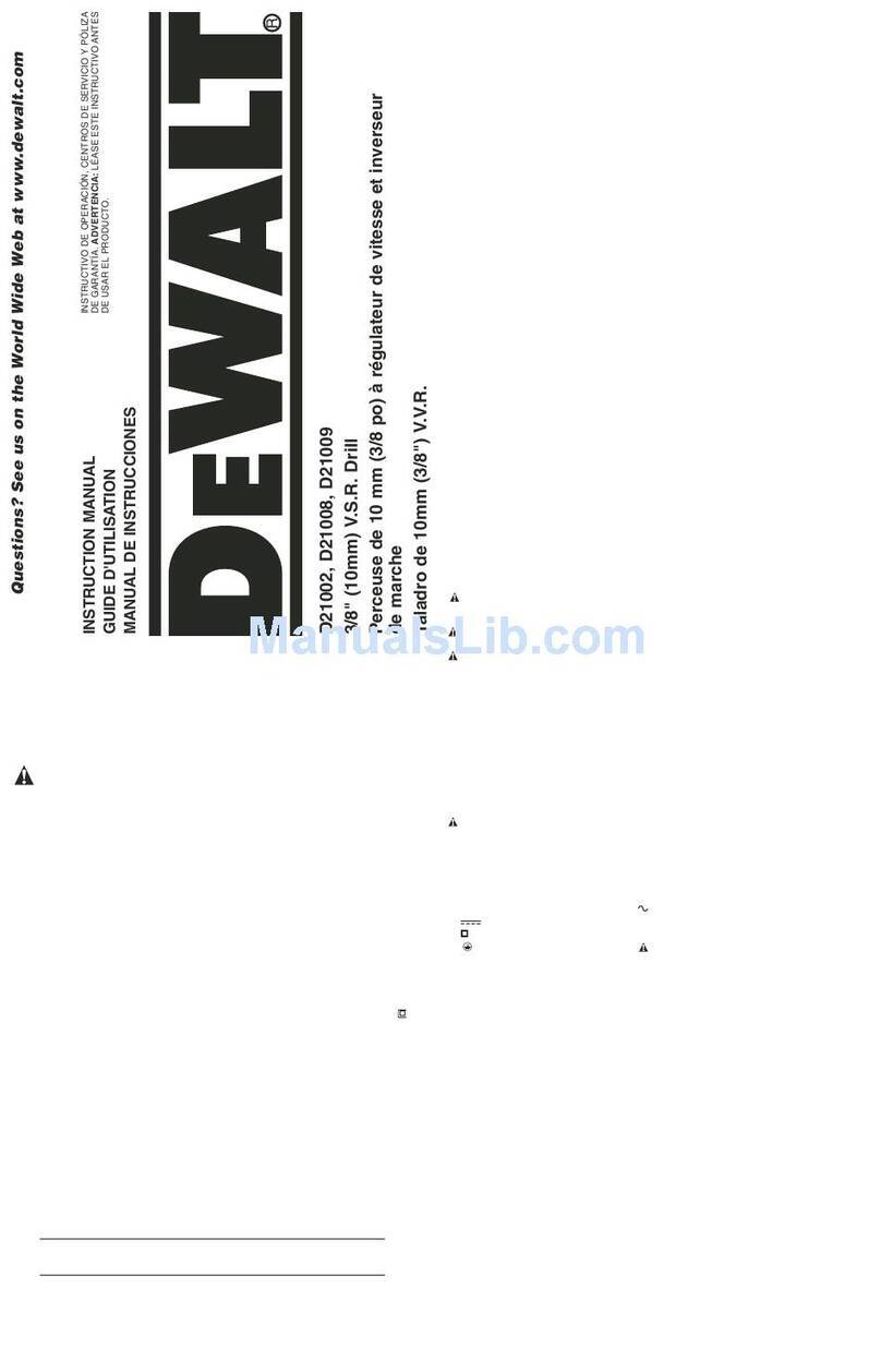 DeWalt D21002 instruction manual