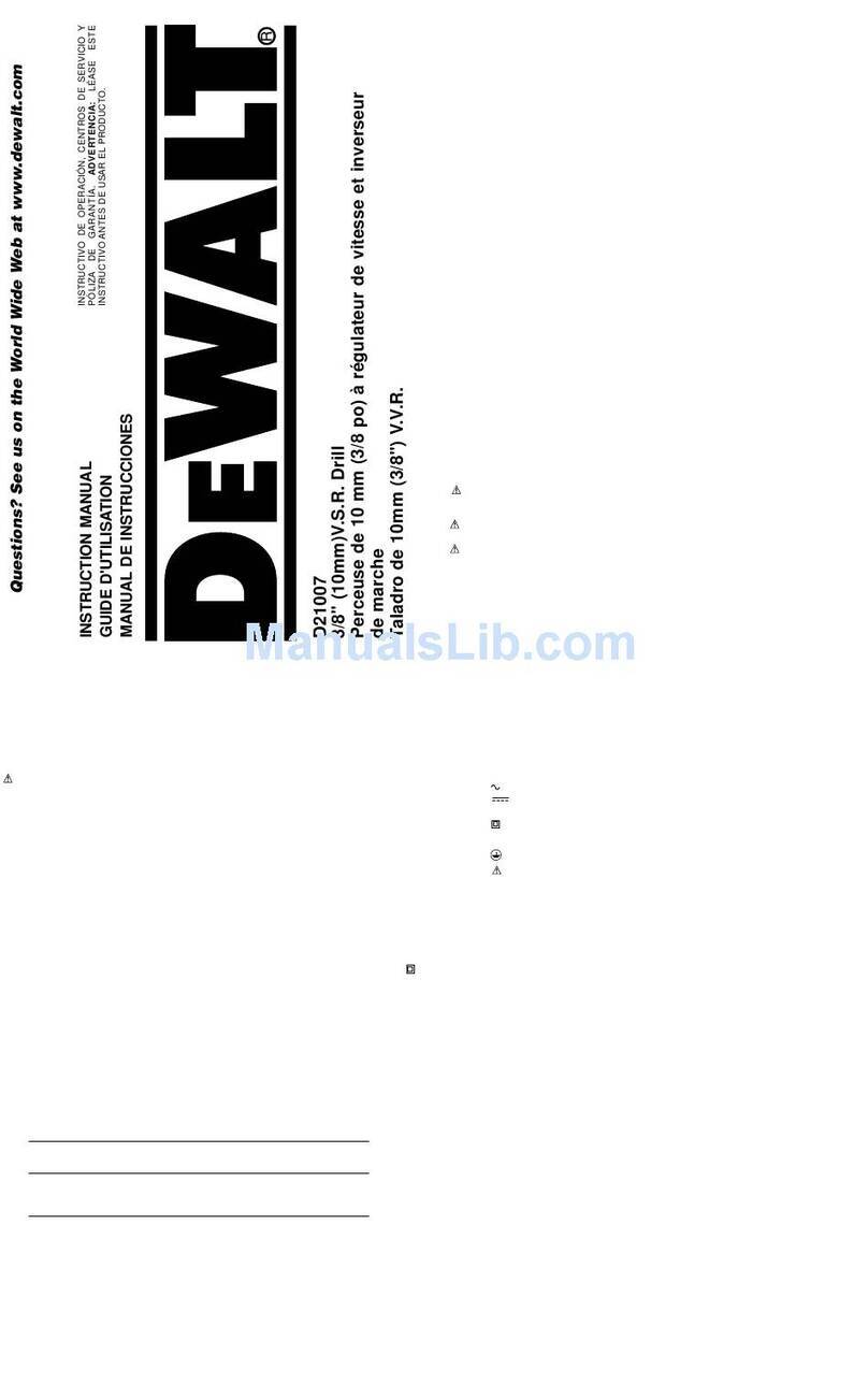 DeWalt D21007 instruction manual