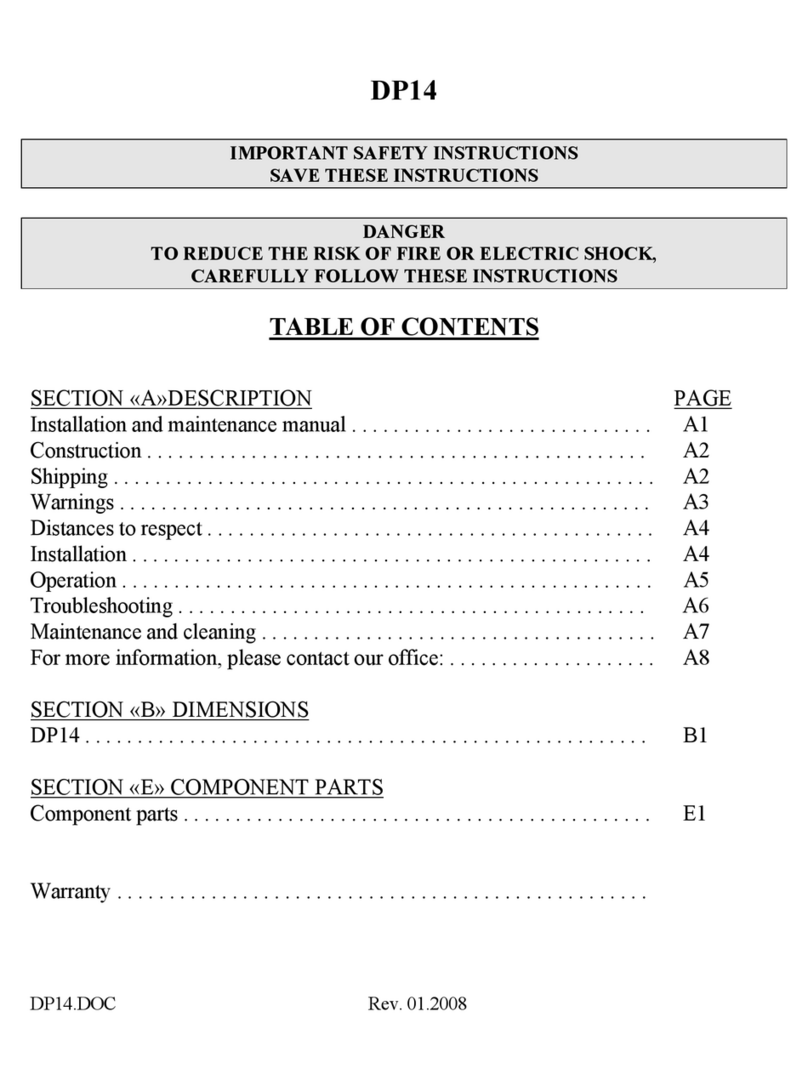 Doyon DP14 User manual