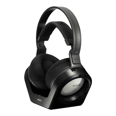 Sony MDR-RF925R operating instructions