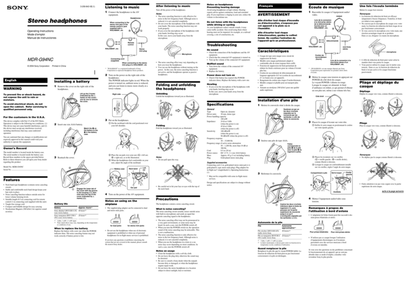 Sony Espanol) User manual Sony Espanol) User manual