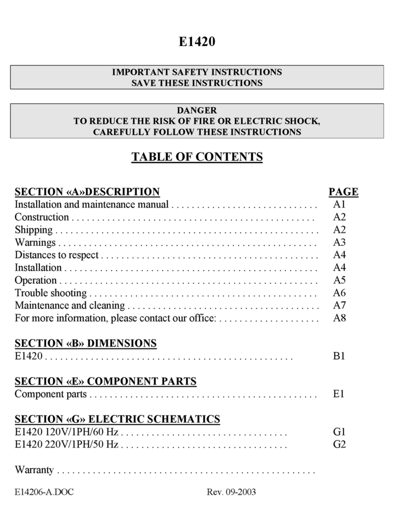 Doyon E1420 User manual