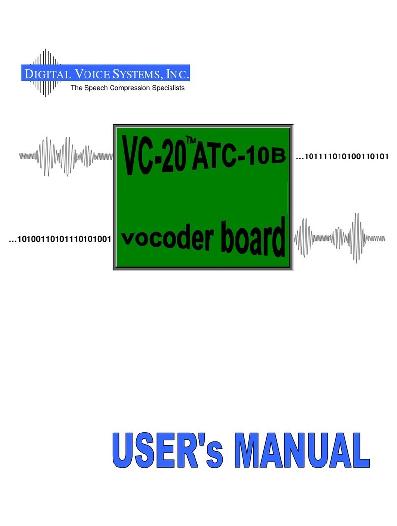Digital Voice Systems VC-20-ATC-10B user manual