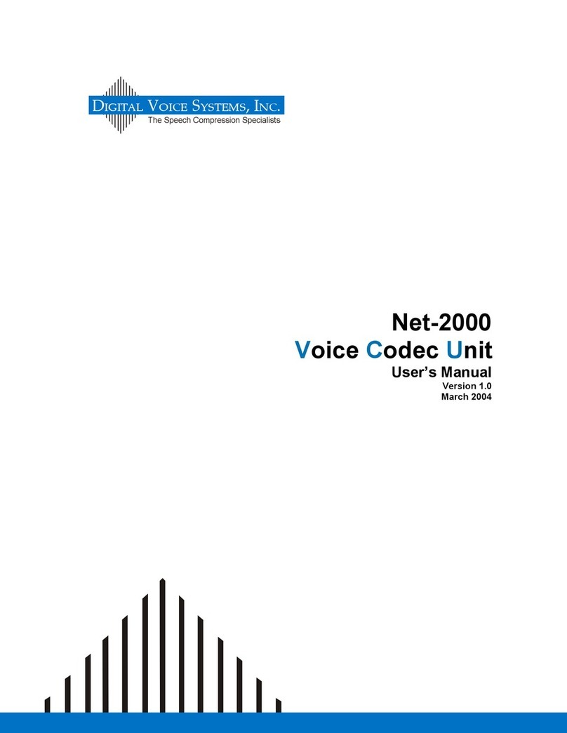 Digital Voice Systems Net-2000 user manual Digital Voice Systems Net-2000 user manual
