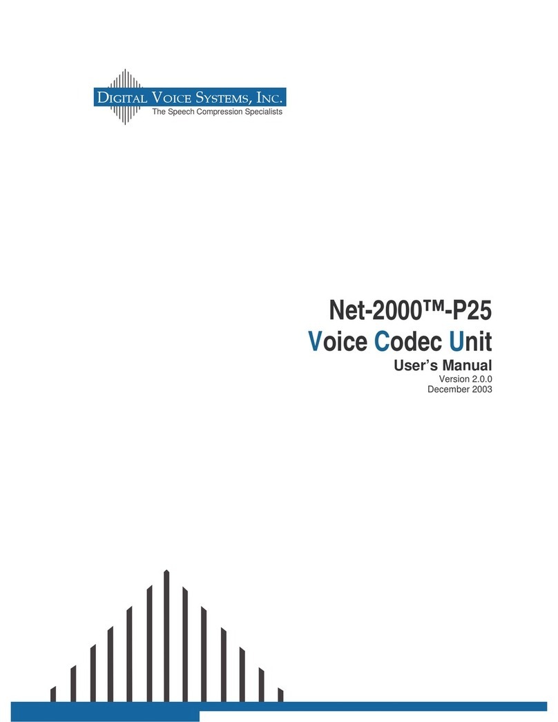 Digital Voice Systems Net-2000-P25 user manual