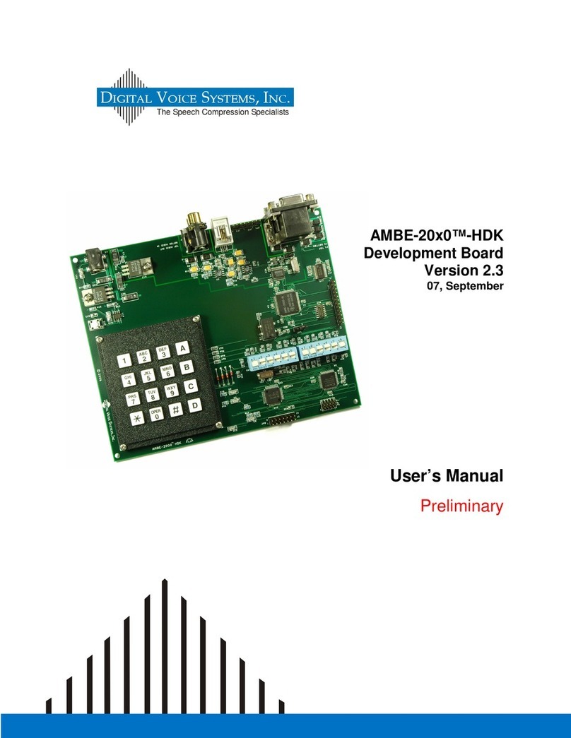 Digital Voice Systems AMBE-20X0 HDK User manual