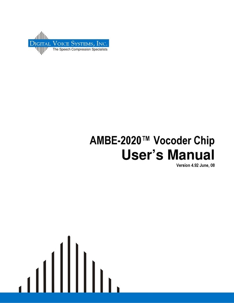 Digital Voice Systems AMBE-2020 user manual
