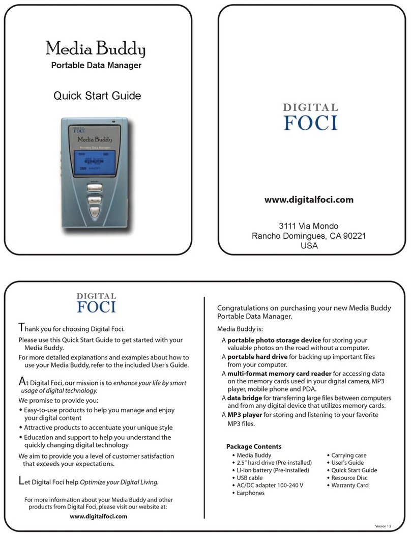 Digital Foci Media Buddy MEB-300 User manual Digital Foci Media Buddy MEB-300 User manual