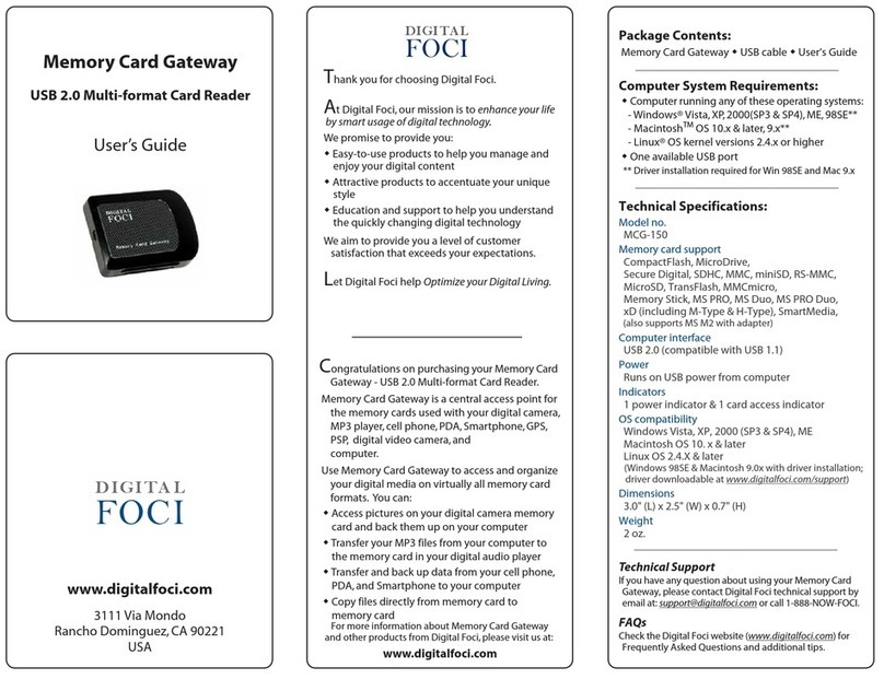 Digital Foci MCG-150 user guide