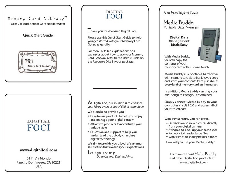 Digital Foci MCG-120 quick start guide